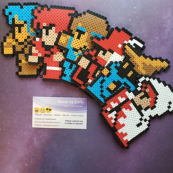 Final Fantasy Magnets - Game Room - Kids Room - Locker Magnets - Gift Ideas - Picture 2 of 10